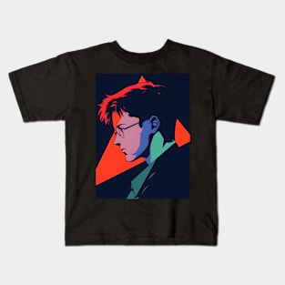 Discover Apocalyptic Anime Art and Surreal Manga Designs - Futuristic Illustrations Inspired by Neon Genesis Evangelion Kids T-Shirt